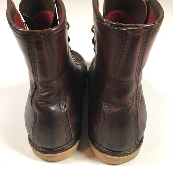 Red Wing Shoes 8 in. Brown Moc Toe Boots 9.5 - Picture 5 of 8
